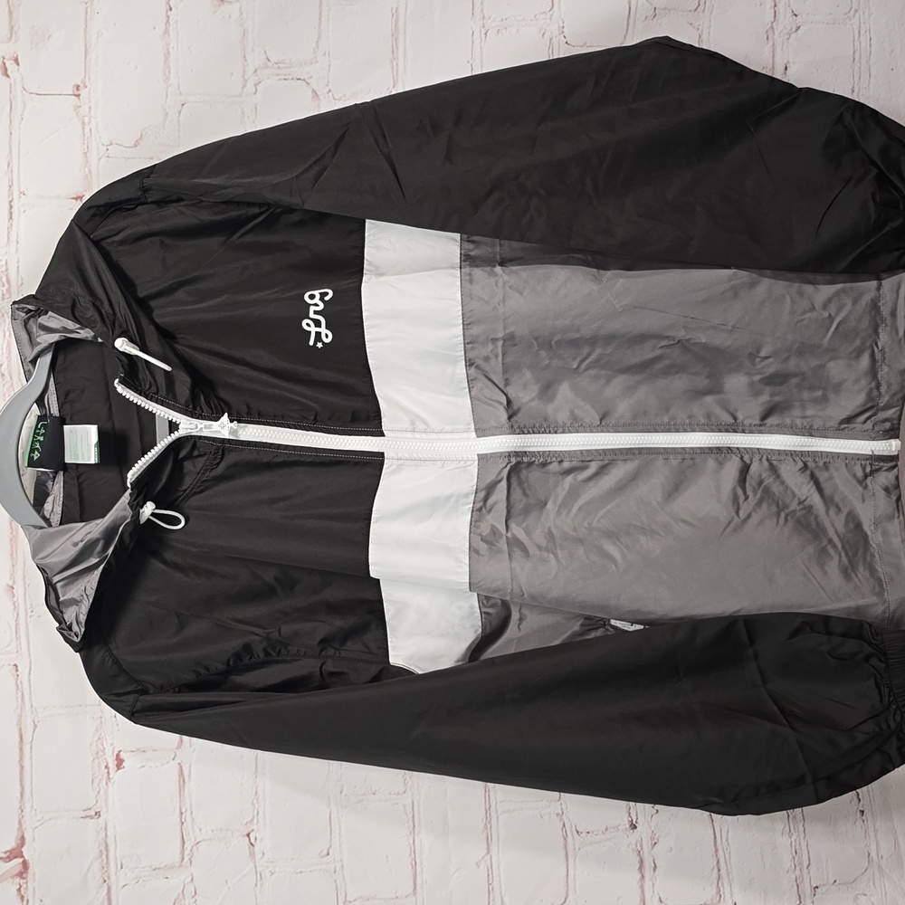 LRG Wind Breaker Zip Up Hoodie Color Block Mens Size M NWT - Picture 3 of 16